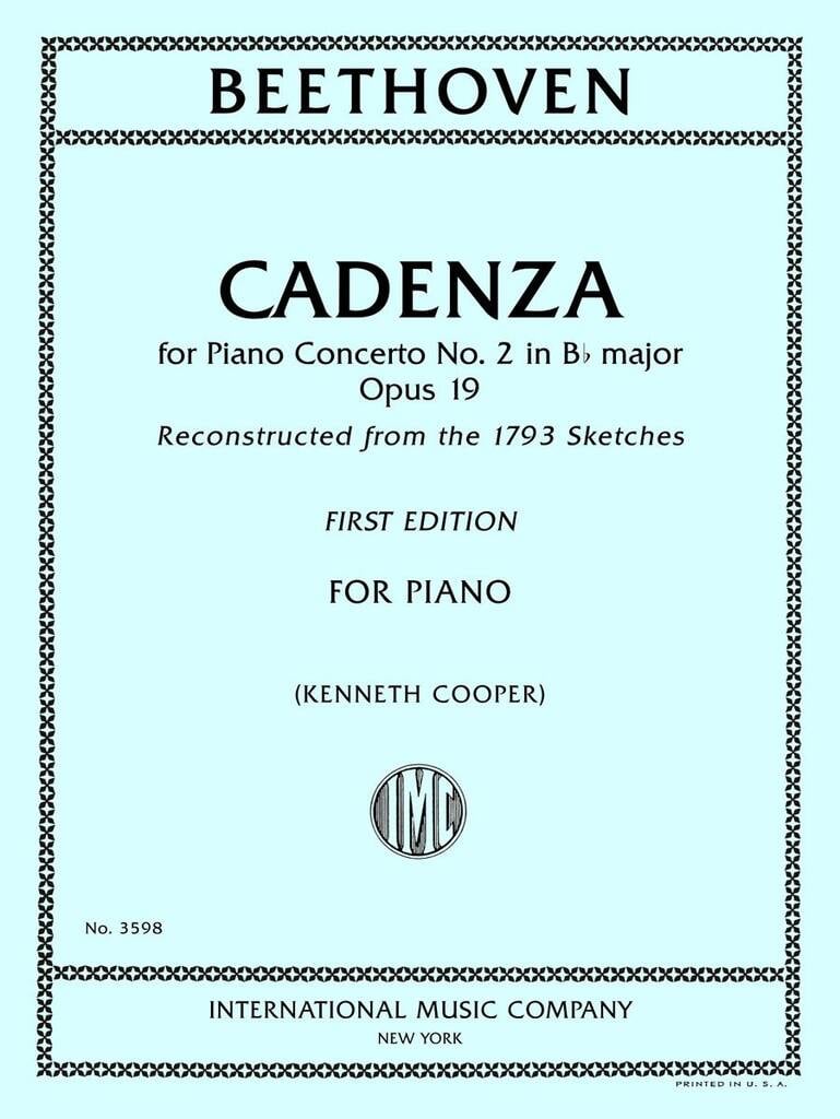Cadenza For Piano Concerto No.2 Op.19